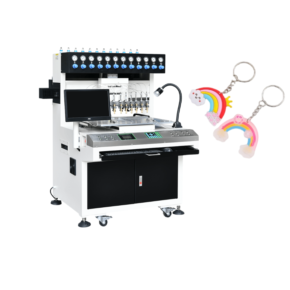 Crying Face soft pvc keychain filling machine